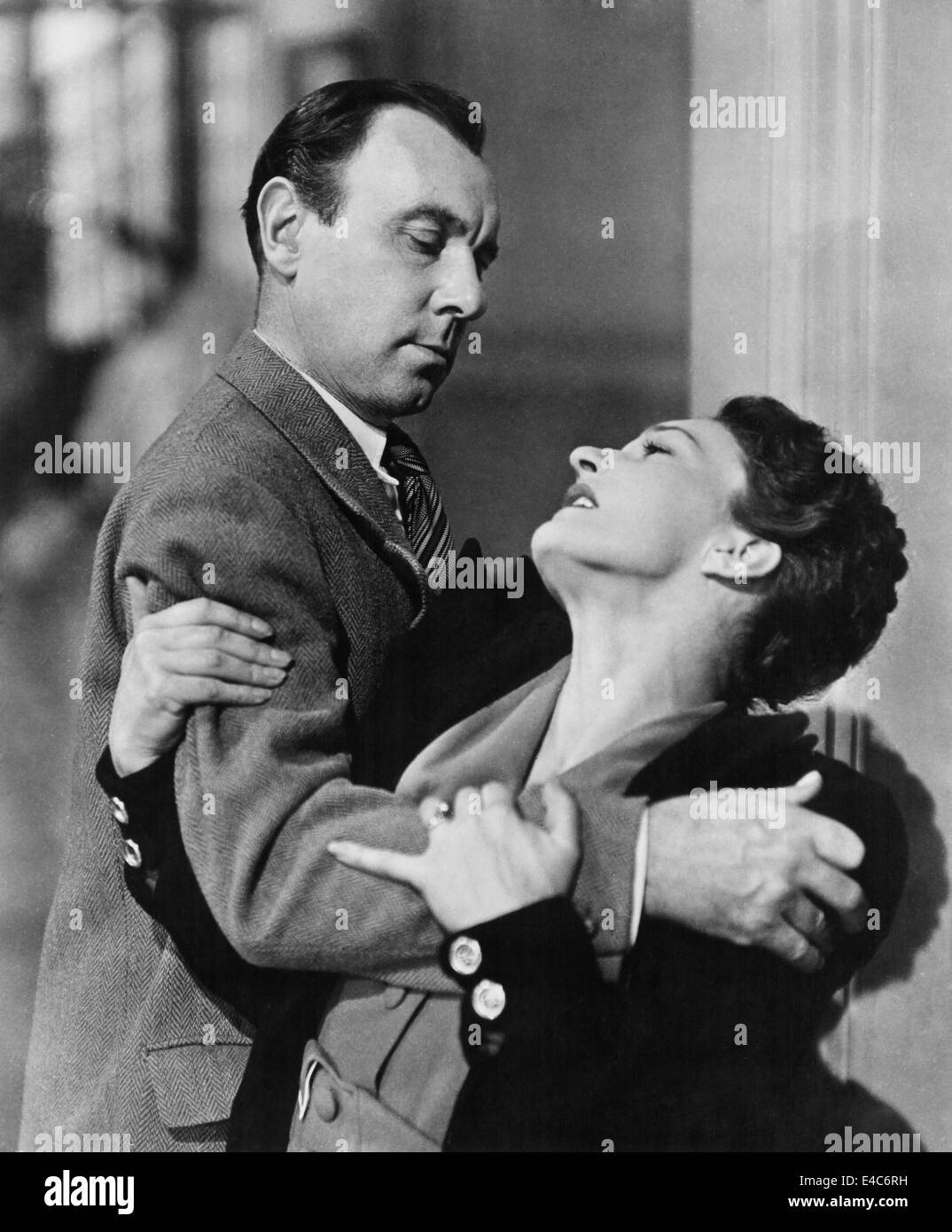 Ralph Richardson, Sonia Dresdel, on-set of the film, 'The Fallen Idol', 1948 Stock Photo