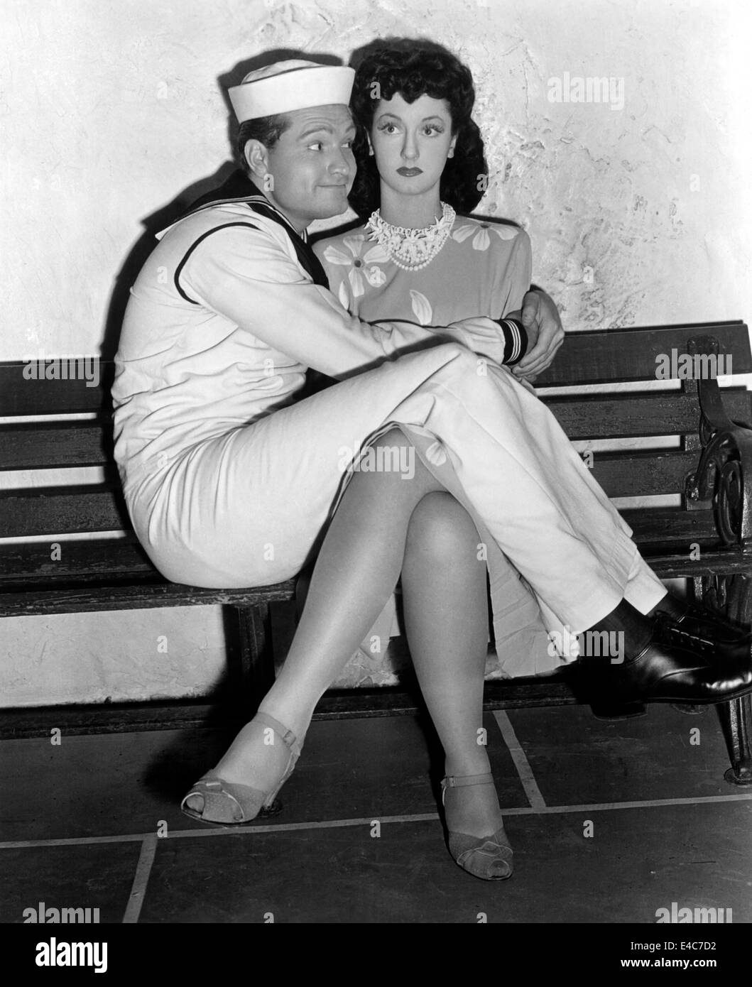 Red skelton virginia o brien on set of the film panama hattie
