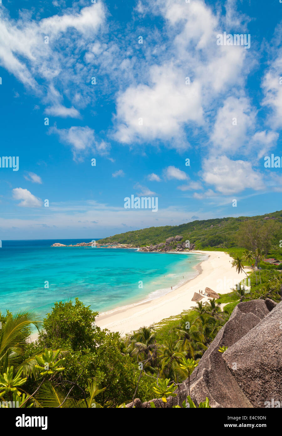 Stunning Tropical Beach Scene Stock Photo