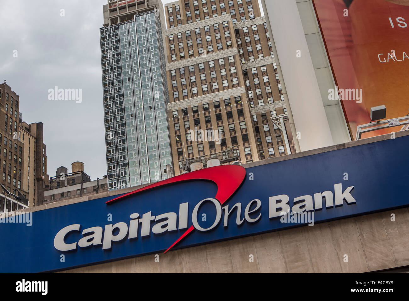 A Capital One Bank branch is pictured in the New York City borough of Manhattan, NY Stock Photo