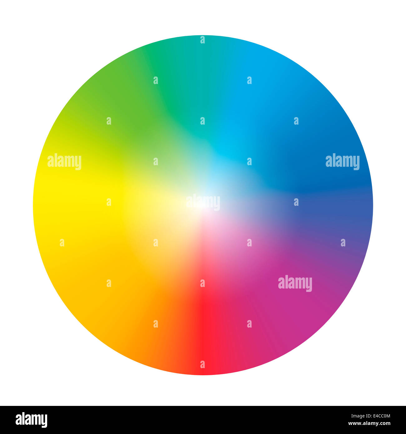 Gradient rainbow color wheel. Stock Photo