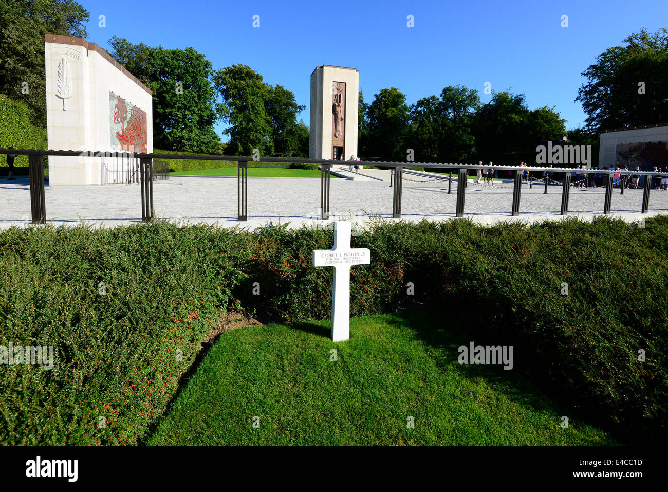 George Patton Grave Luxembourg American Cemetery and Memorial Europe Stock Photo