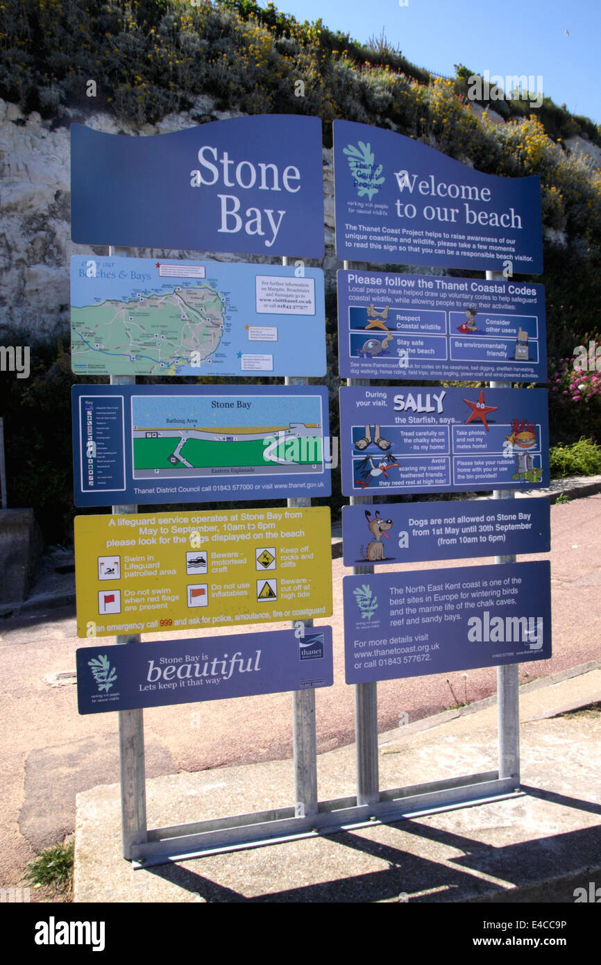 Stone Bay Broadstairs Kent Stock Photo Alamy