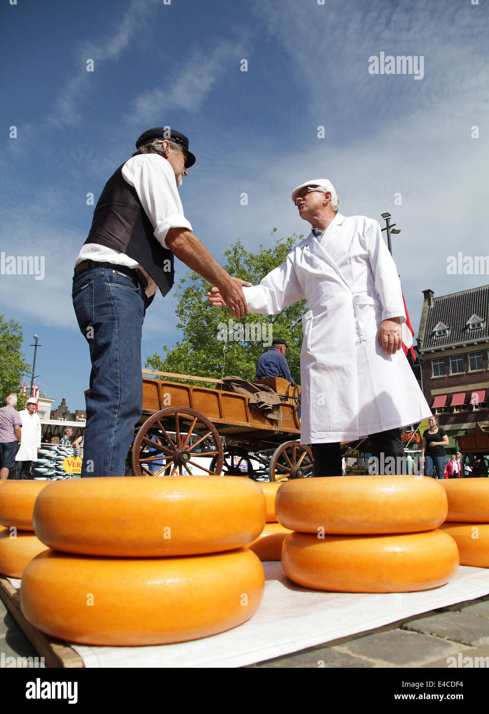 Gouda Cheese.Cheese market.Holland.Netherlands.Dutch Cheese.Tourism ...