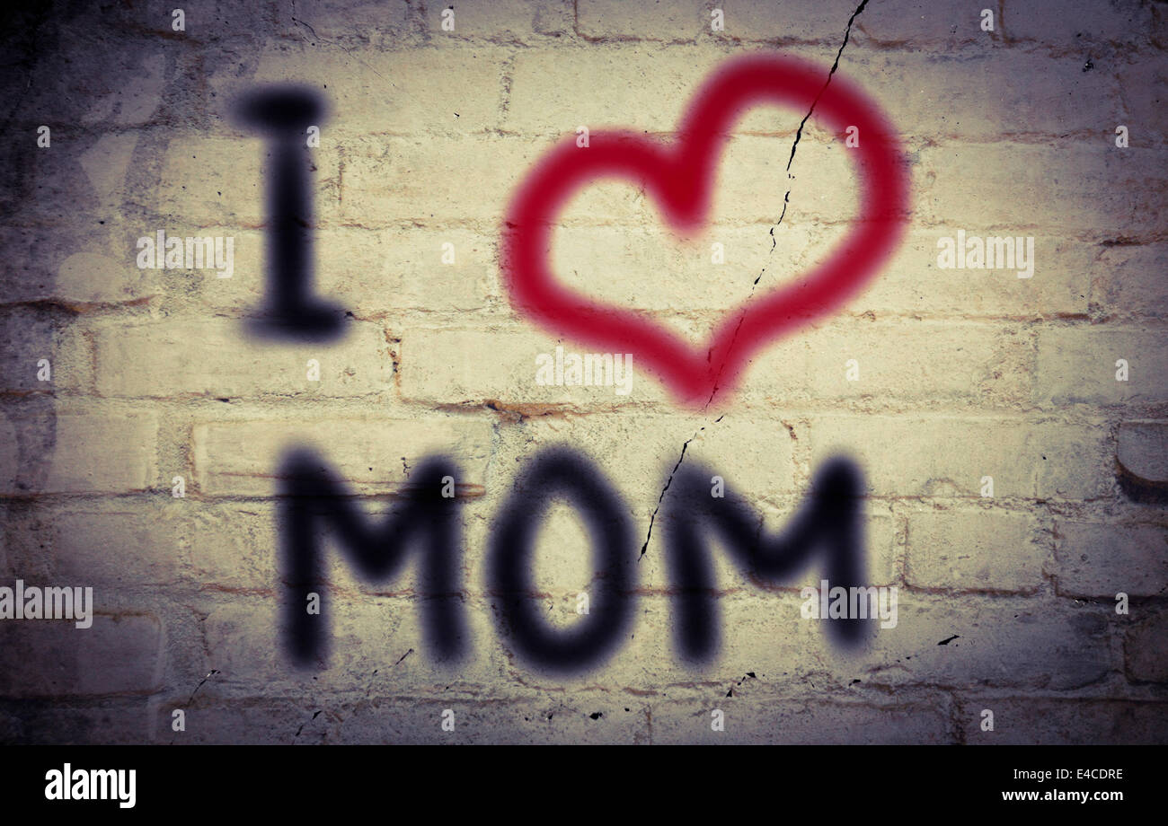I Love Mom Concept Stock Photo - Alamy