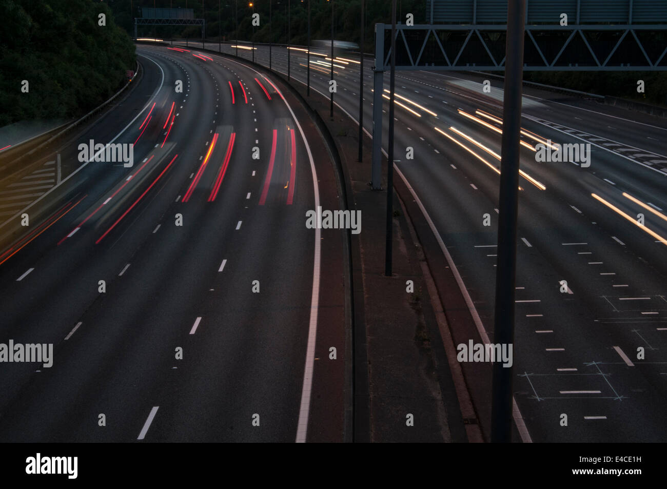 Lights motorway hi-res stock photography and images - Alamy