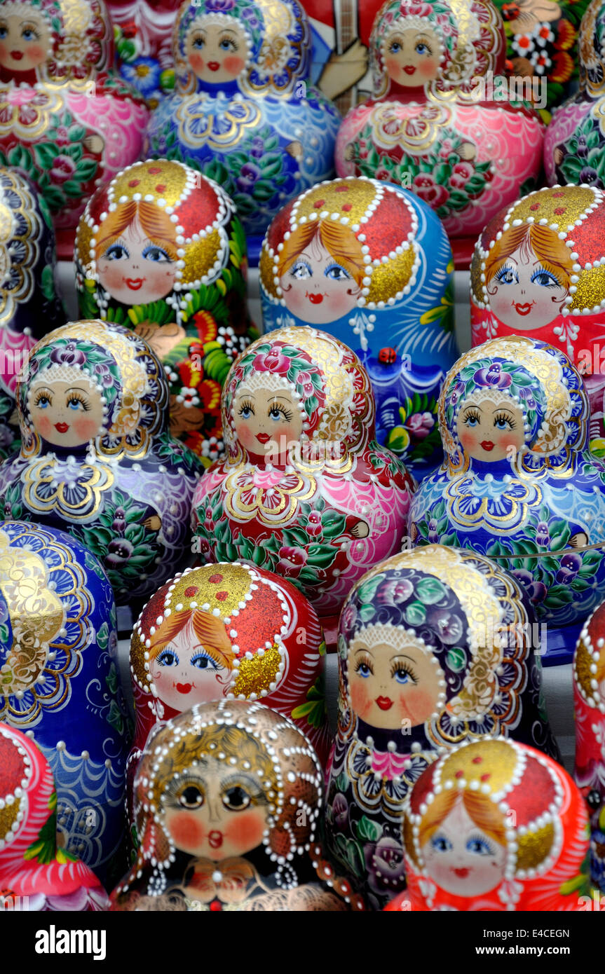 Russian national souvenir - a Matryoshka Stock Photo