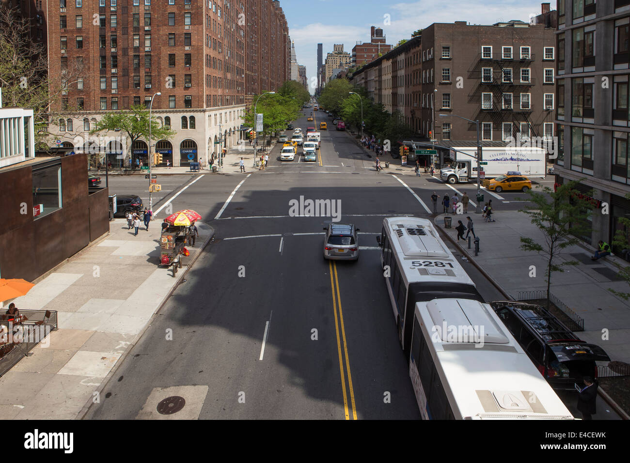 W 23rd St is pictured in the Chelsea neighborhood of the New York City borough of Manhattan, NY Stock Photo