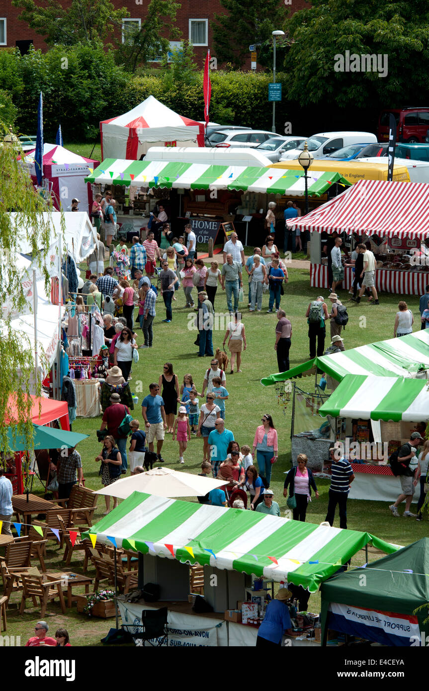 Stratford-upon-Avon River Festival, Warwickshire, UK Stock Photo