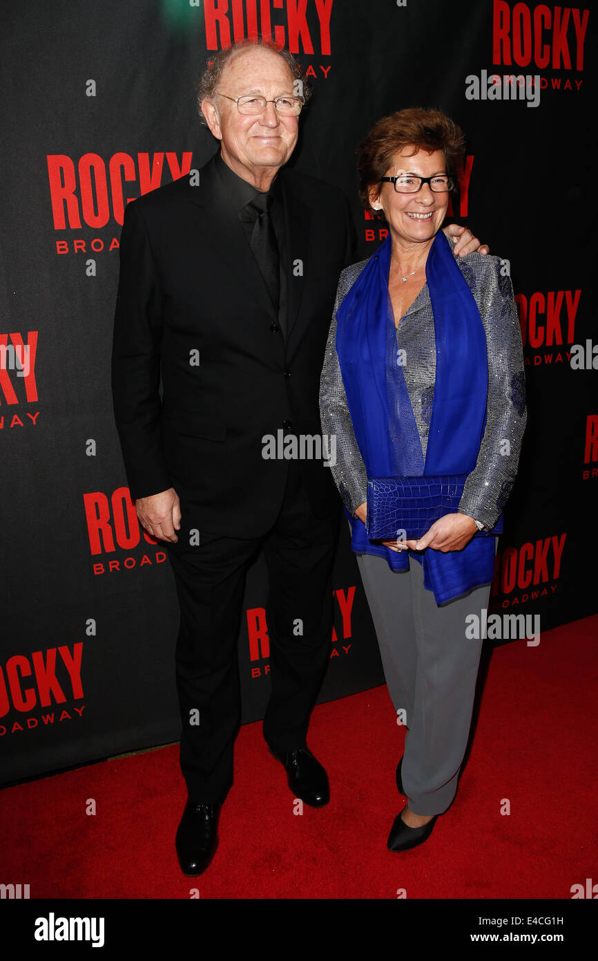Producer Joop Van Den Ende (L) and wife Janine Van Den Ende attend the  'Rocky' Broadway opening night after party Stock Photo - Alamy
