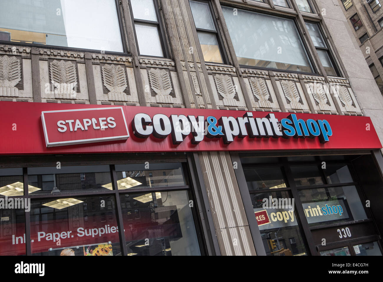 A Staples store is pictured in the New York City borough of Manhattan NY Stock Photo Alamy