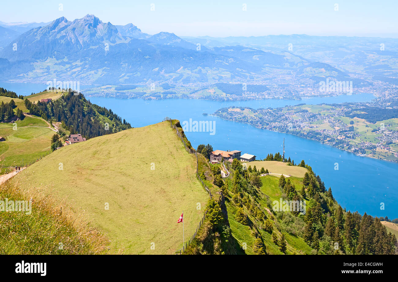 View from the top of the Rigi mountain Stock Photo - Alamy