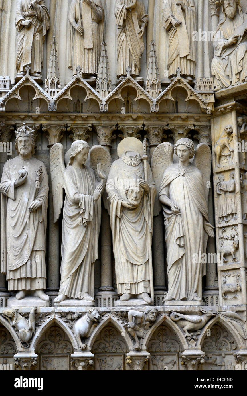 St. Denis Notre Dame Cathedral Catholic Church Paris France Europe FR