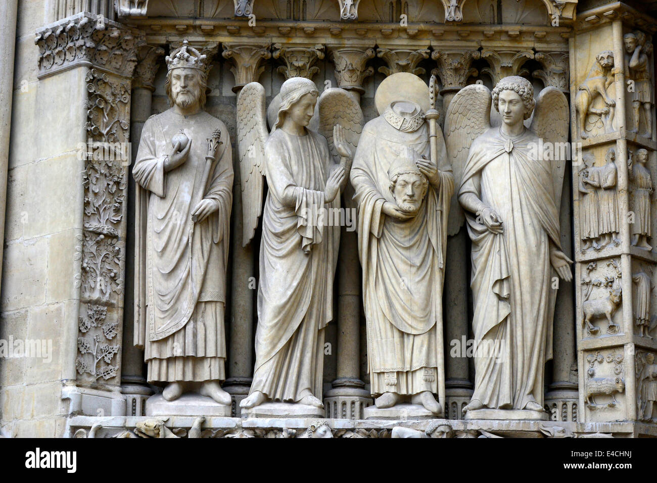 St. Denis Notre Dame Cathedral Catholic Church Paris France Europe FR