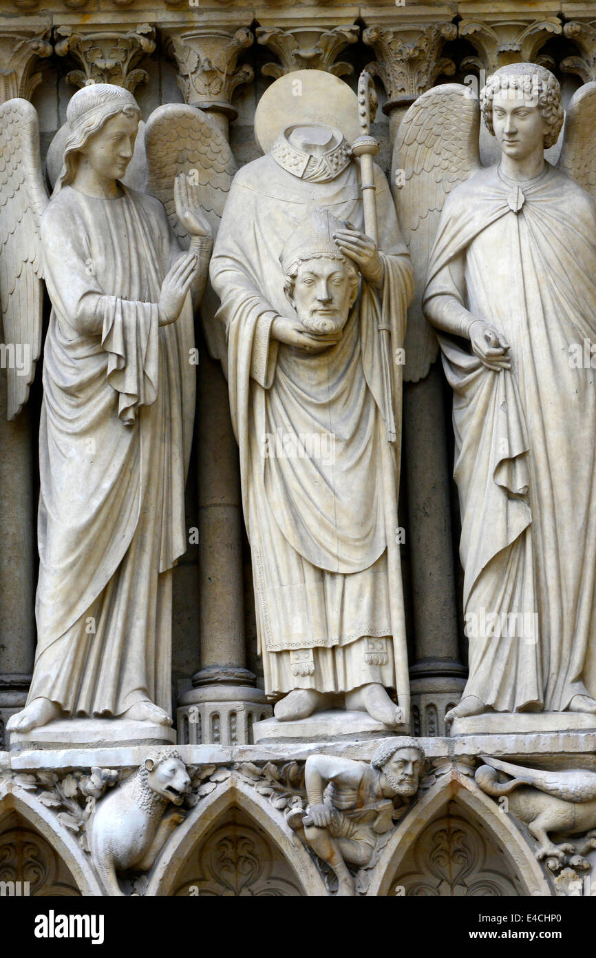 St. Denis Notre Dame Cathedral Catholic Church Paris France Europe FR