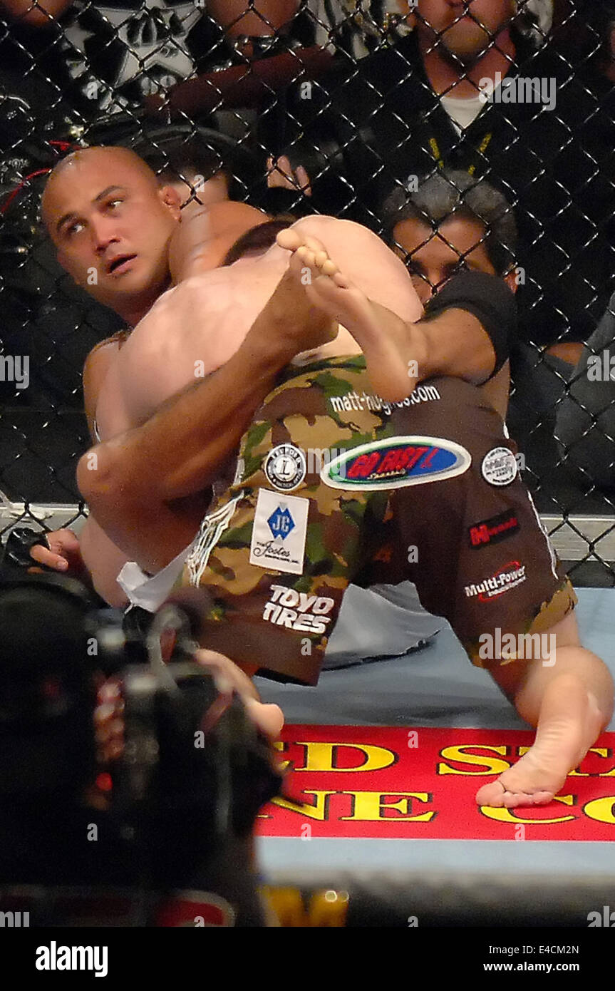 July 7, 2014 - Professional mixed martial artist and Brazilian Jiu-Jitsu  practitioner BJ PENN retires after Edgat TKO defeat. 'The Prodigy' Hawaiian  debuted and competed in the Ultimate Fighting Championship (UFC), and