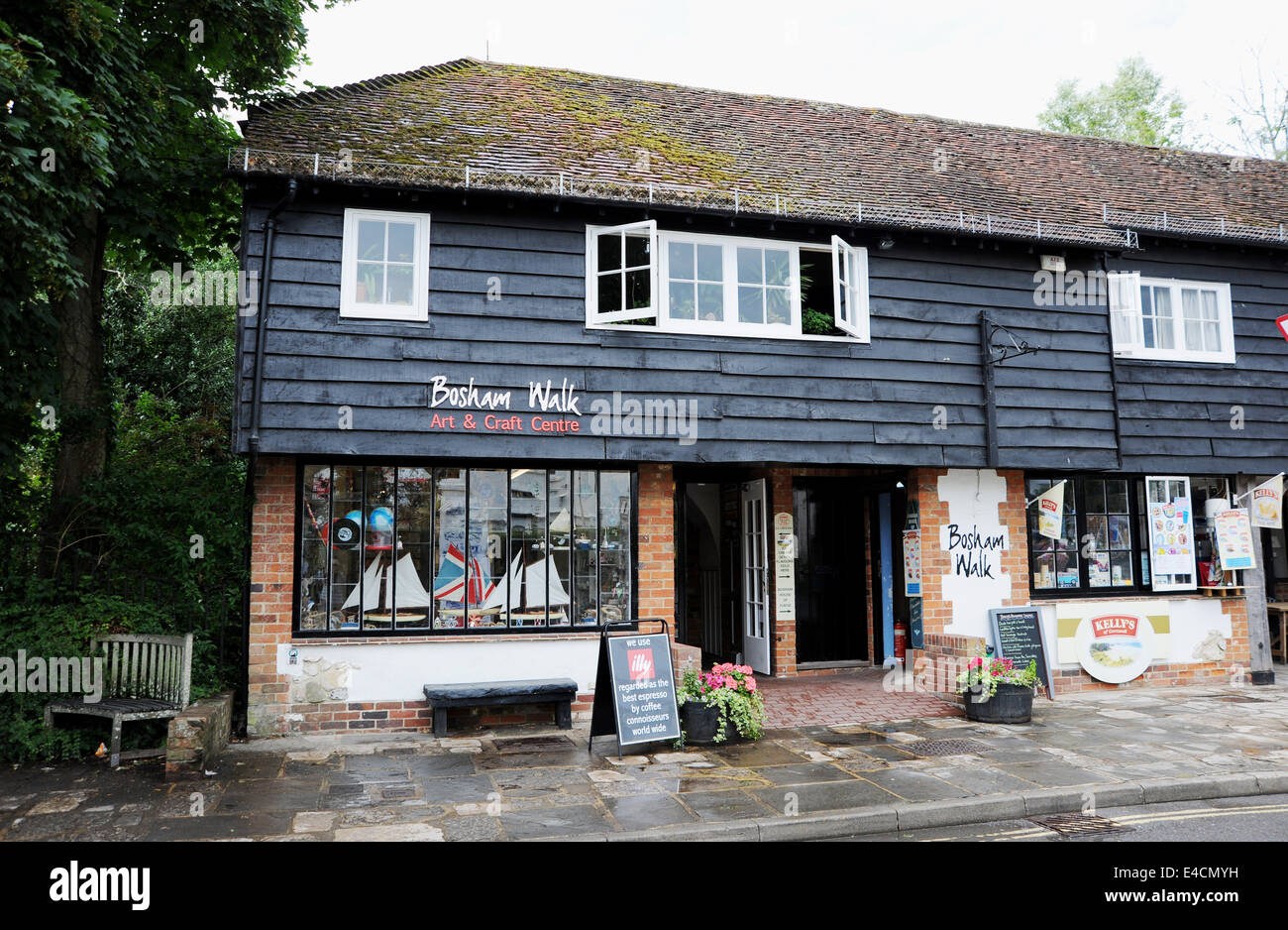 Bosham walk Craft Shops and stalls West Sussex UK Stock Photo