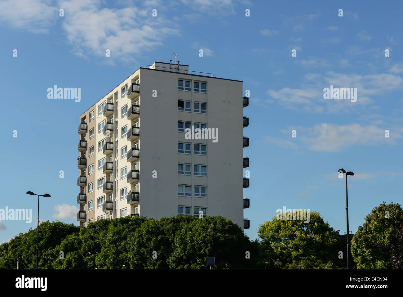 St Annes high rise flats in Chester city centre UK Stock Photo