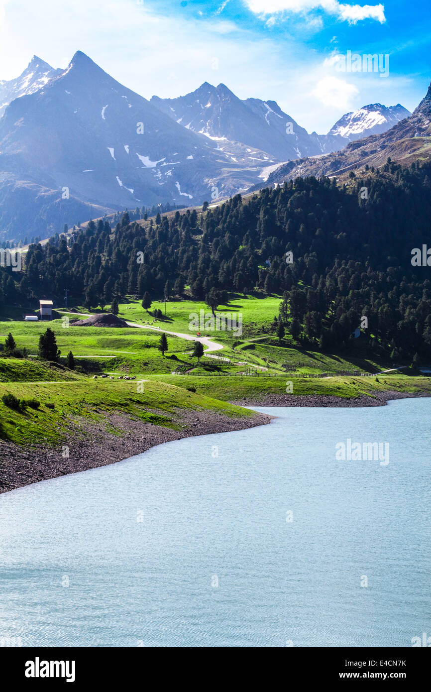 Summer in the Alps Stock Photo - Alamy