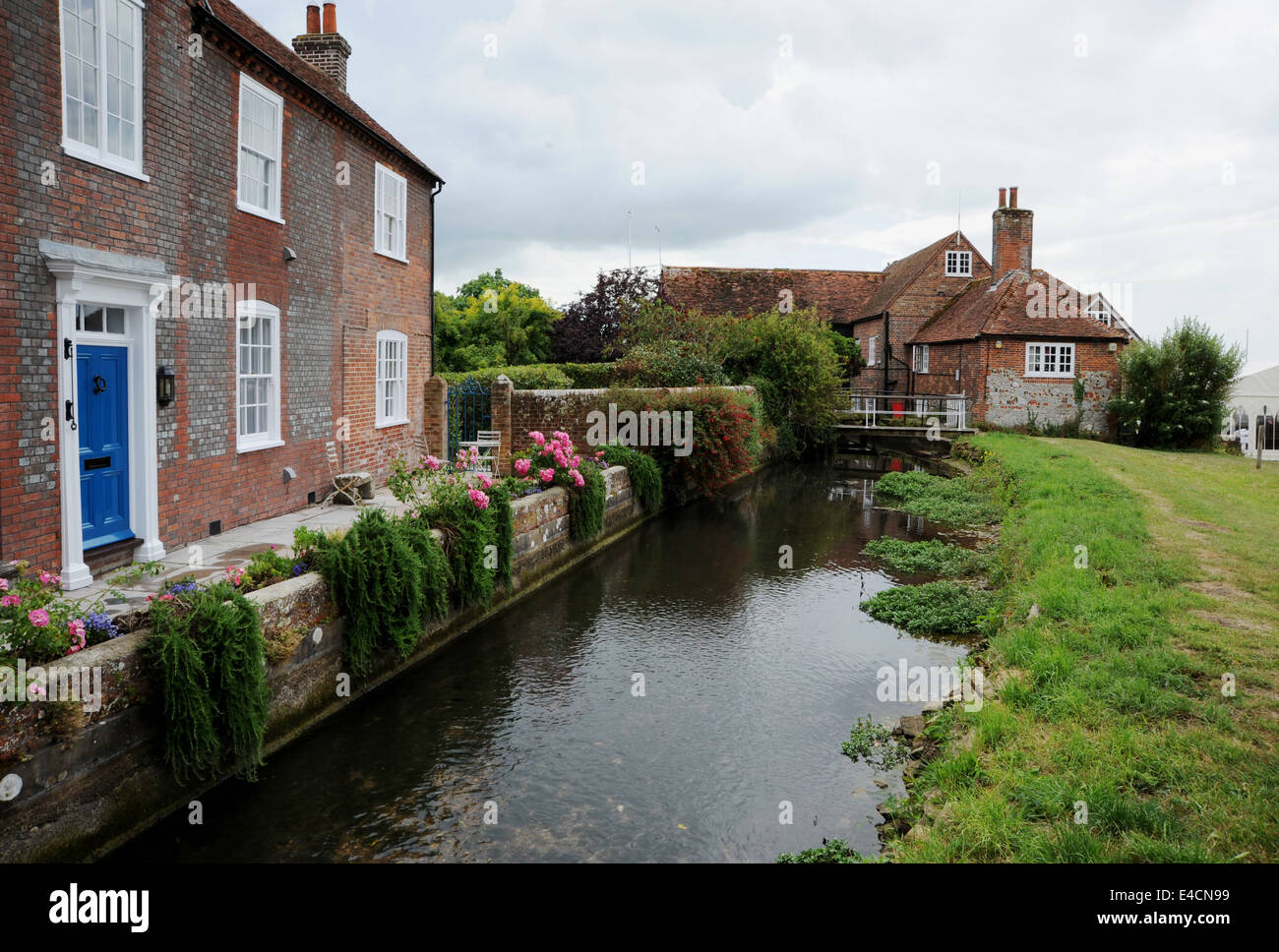 Bosham West Sussex UK - The stream which runs through the village of Bosham Stock Photo