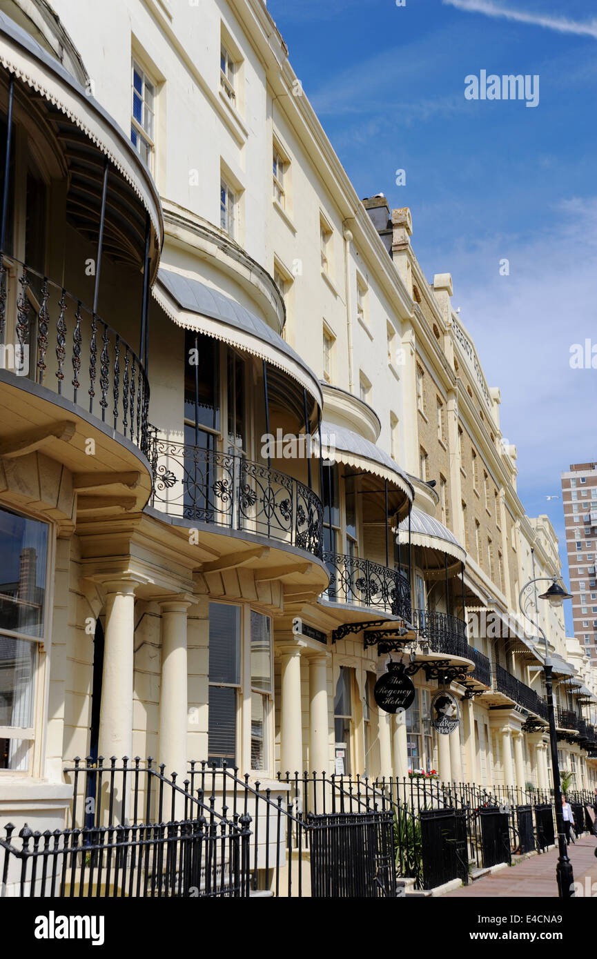 Regency Square Brighton with its typical regency style architecture