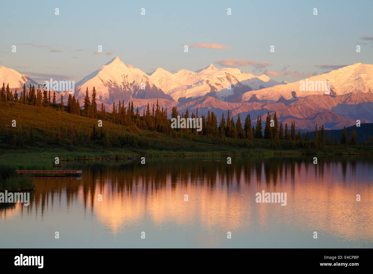 Mt. McKinley, locally known as Denali, Wonder Lake, Denali National