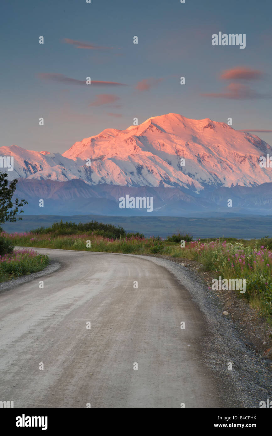 Mt McKinley also known as Denali, Denali National Park, Alaska Stock