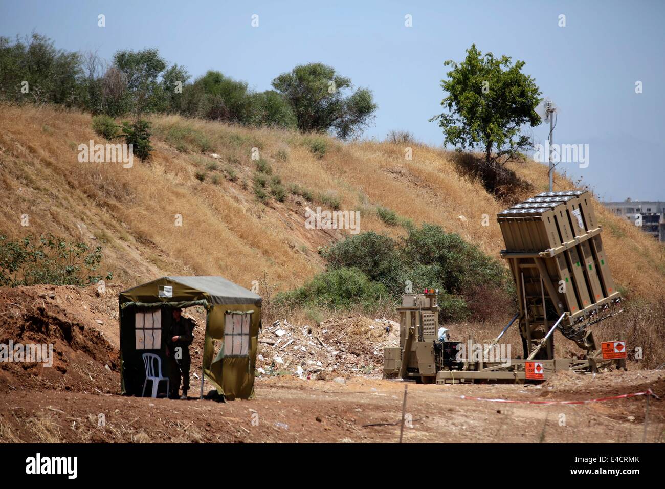 Tel Aviv, Israel. 8th July, 2014. An Iron Dome antimissile shield