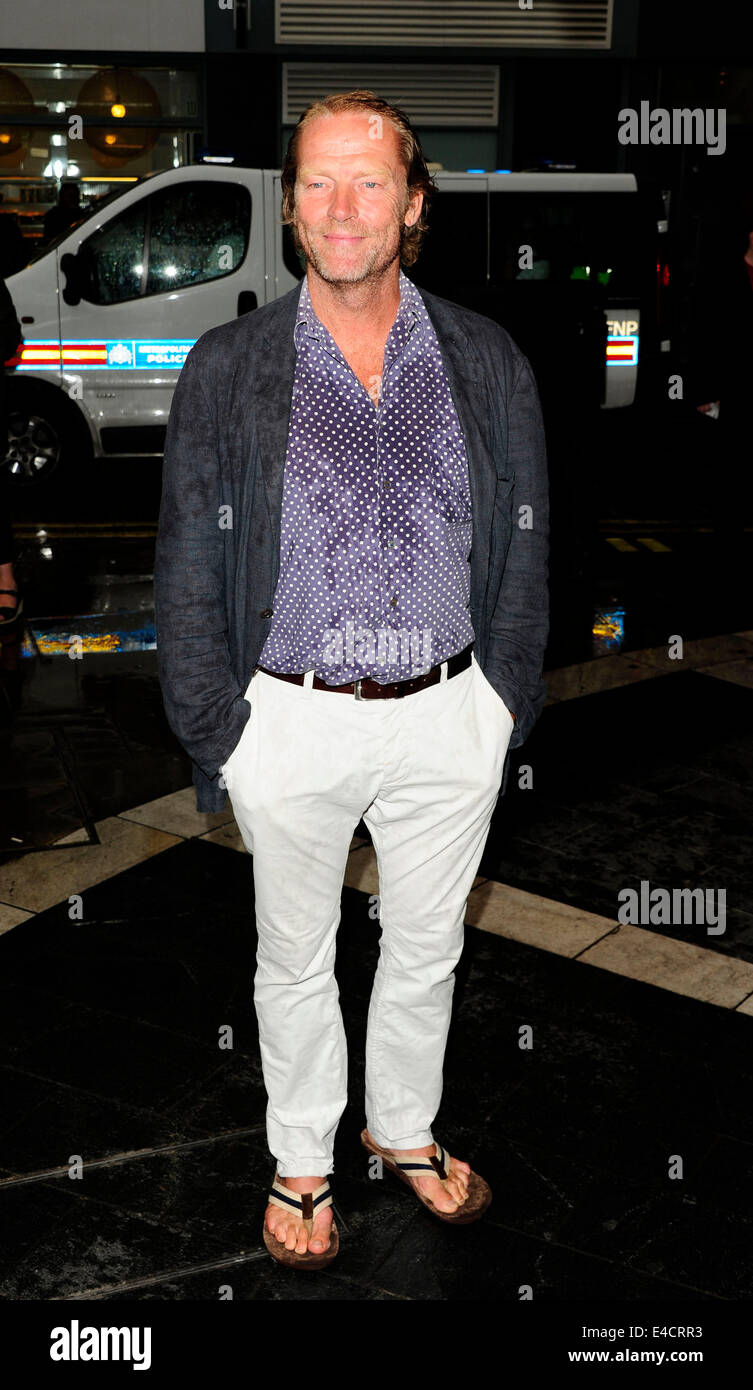 London, UK. 8th July, 2014. Iain Glen attending for The Curious Incident of the Dog in The Night-Time at  The Giegud Theatre  Shaftesbury Avenue London 8th July 2014 Credit:  Peter Phillips/Alamy Live News Stock Photo