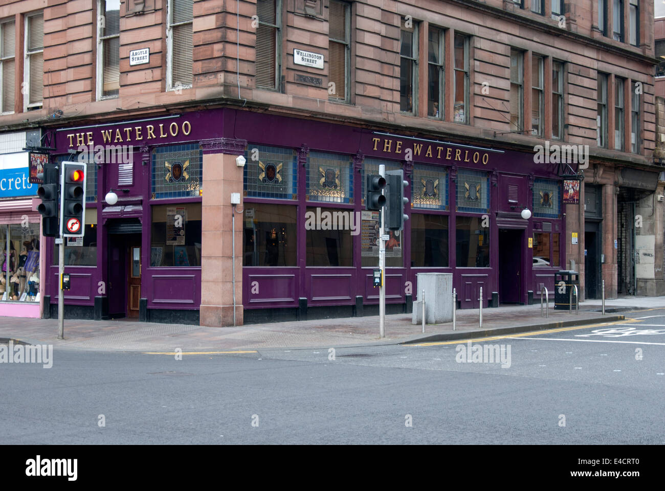 The Waterloo Bar Argyle Street City Centre Glasgow Stock Photo