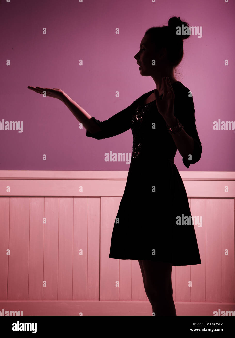Portrait of the young surprised woman Stock Photo - Alamy