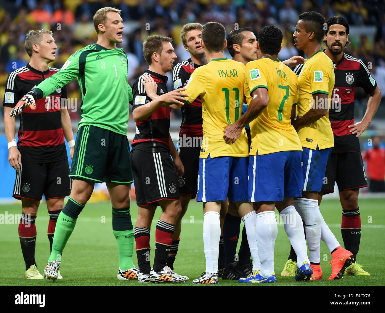 Brazil 1 7 germany world cup 2014 hi-res stock photography and images ...
