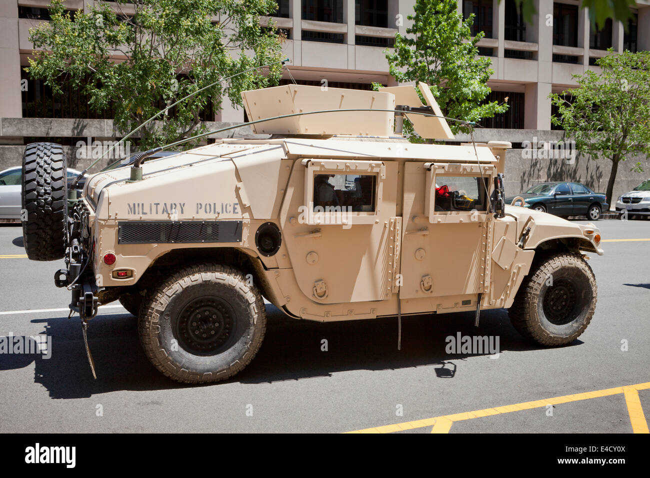 US Army Military Police Humvee truck - Washington, DC USA Stock Photo