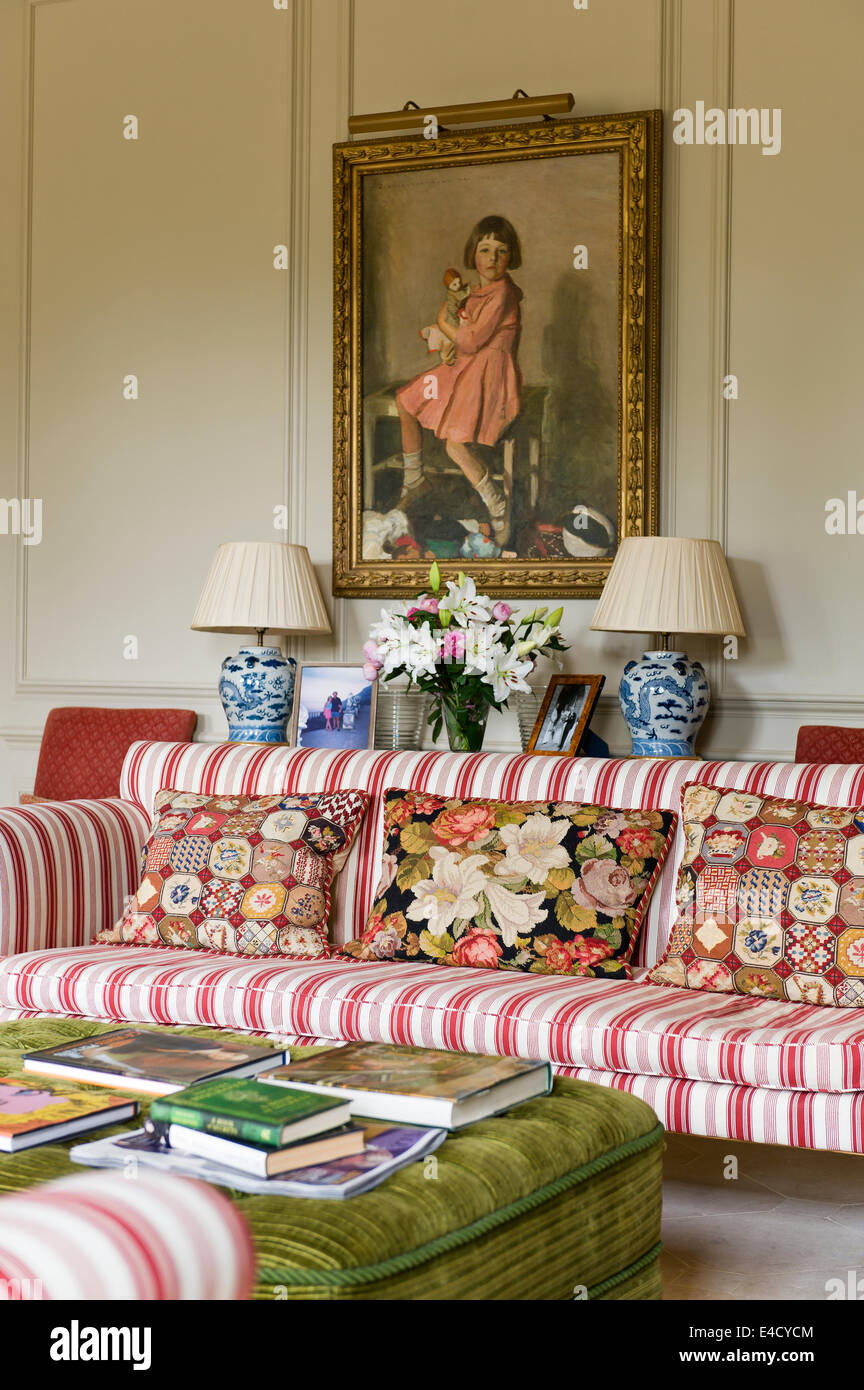 Striped Sofa Commission By Interior Designer Caroline Palk