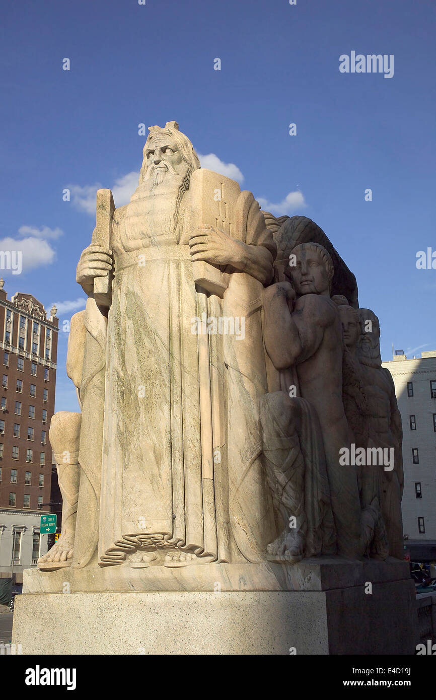 Statue of Moses Stock Photo Alamy
