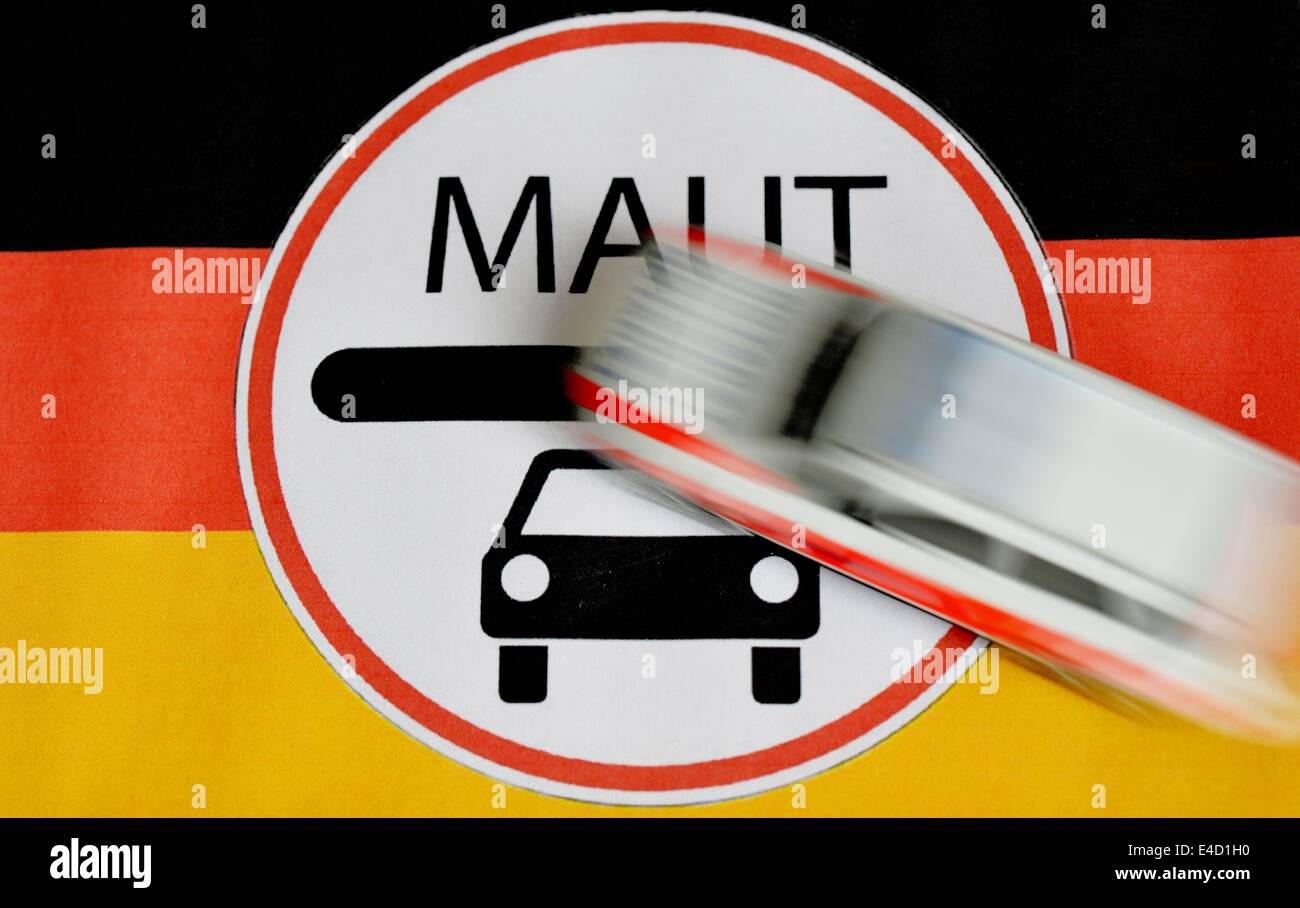 Symbolic picture for the car toll in Germany, 08.July 2014. Photo: Frank May Stock Photo