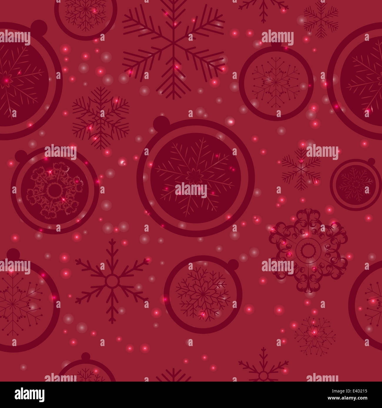 Seamless Snowflakes Background. Vector Illustration Stock Photo - Alamy