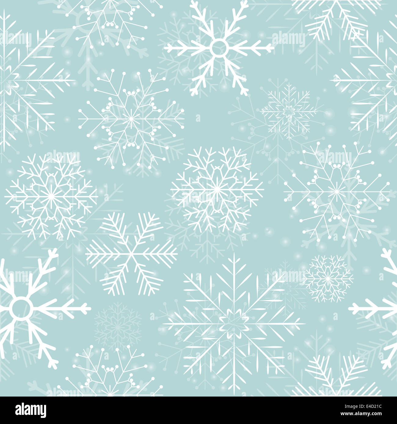 Seamless Snowflakes Background. Vector Illustration Stock Photo - Alamy