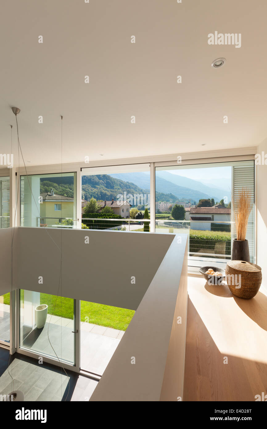 Modern villa, interior, beautiful view Stock Photo - Alamy