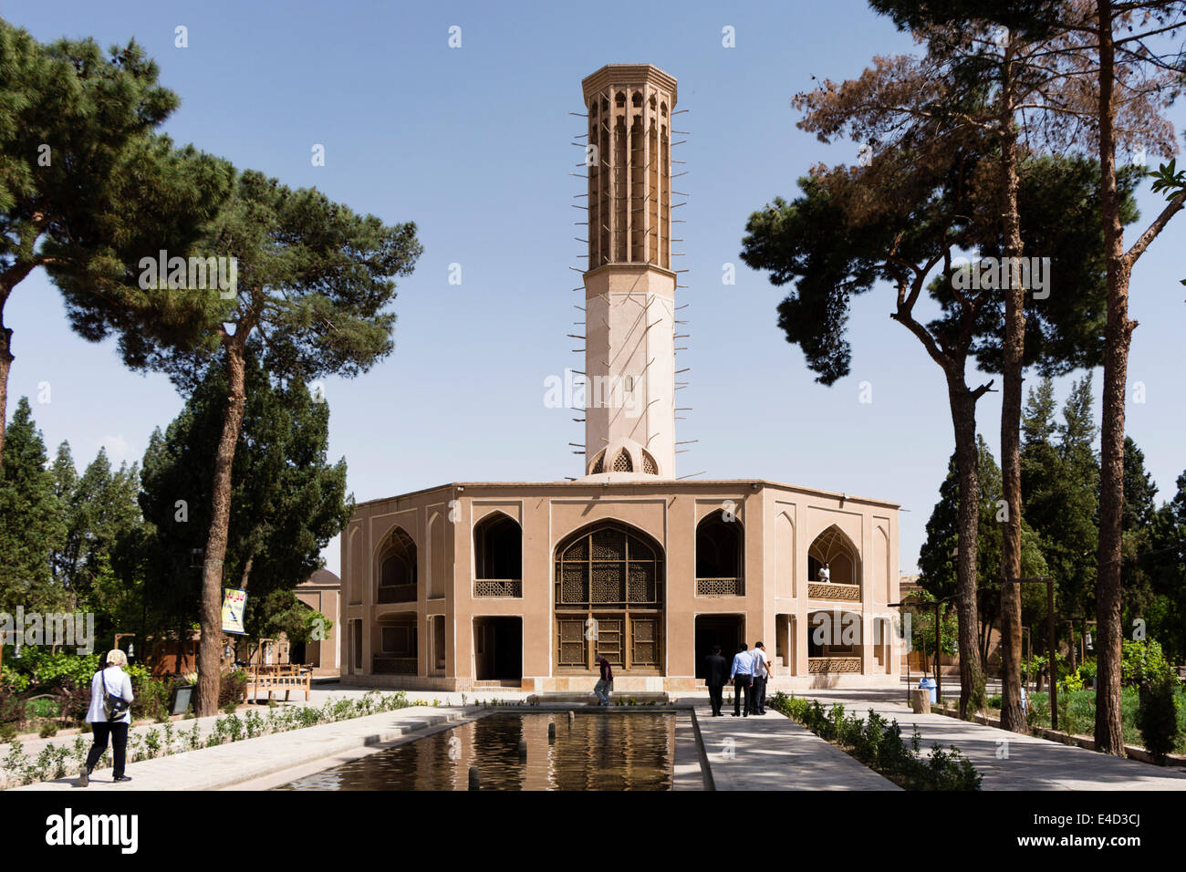 Windtower or Badgir, Dolatabad-Garden, Yazd, Iran Stock Photo
