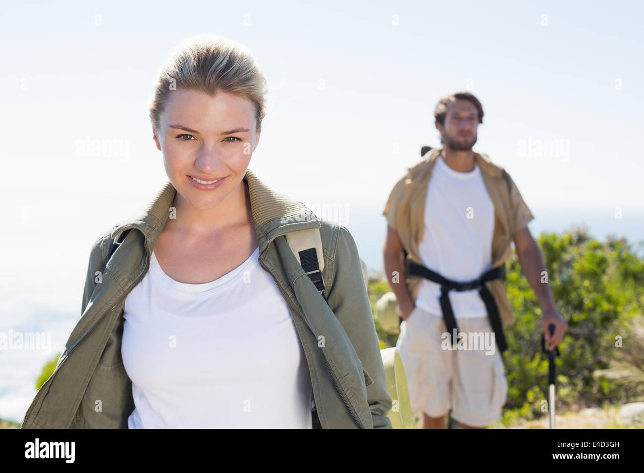 Man hiking on beautiful trail hi-res stock photography and images - Alamy