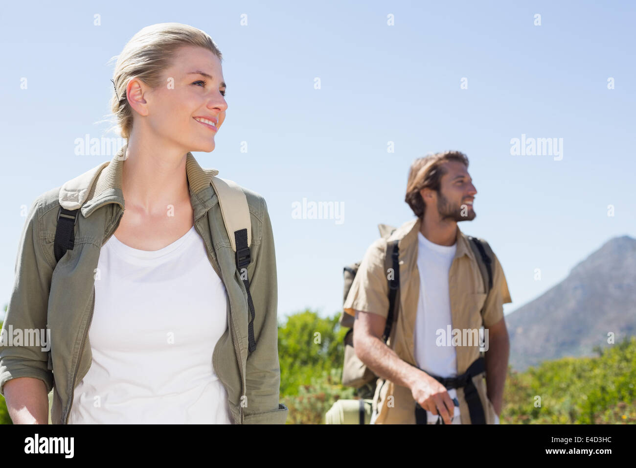 Man hiking on beautiful trail hi-res stock photography and images - Alamy