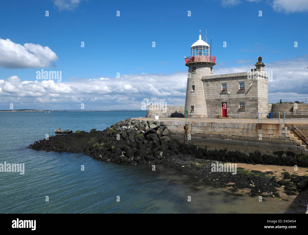 The old lighthouse of Howth, Howth Head peninsula, Leinster, Ireland Stock Photo