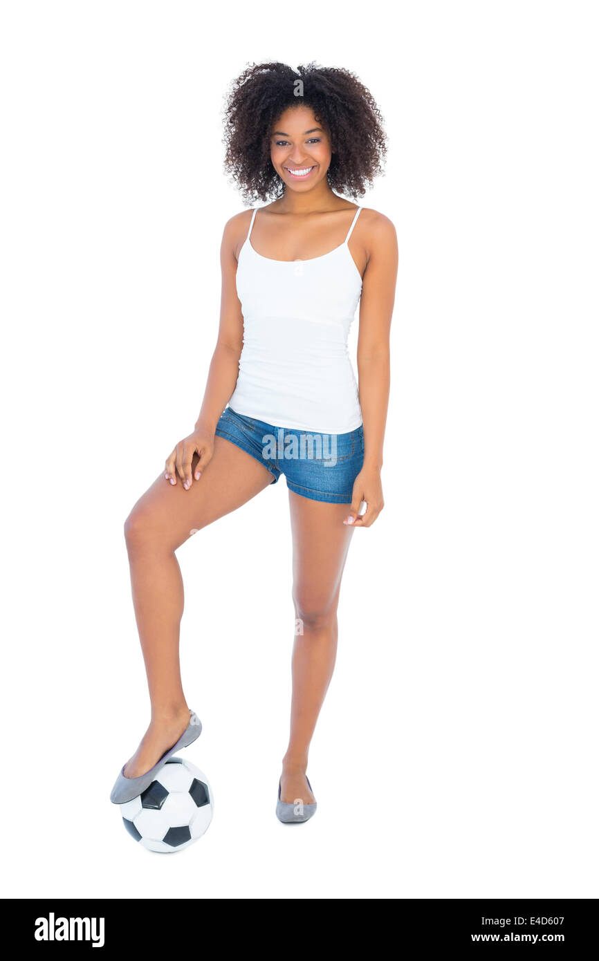 Little Girl Wearing Shorts Tank Top Stock Photo 134295611