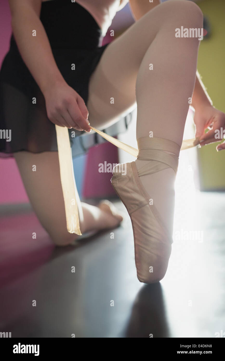 ballet slippers that tie up the leg