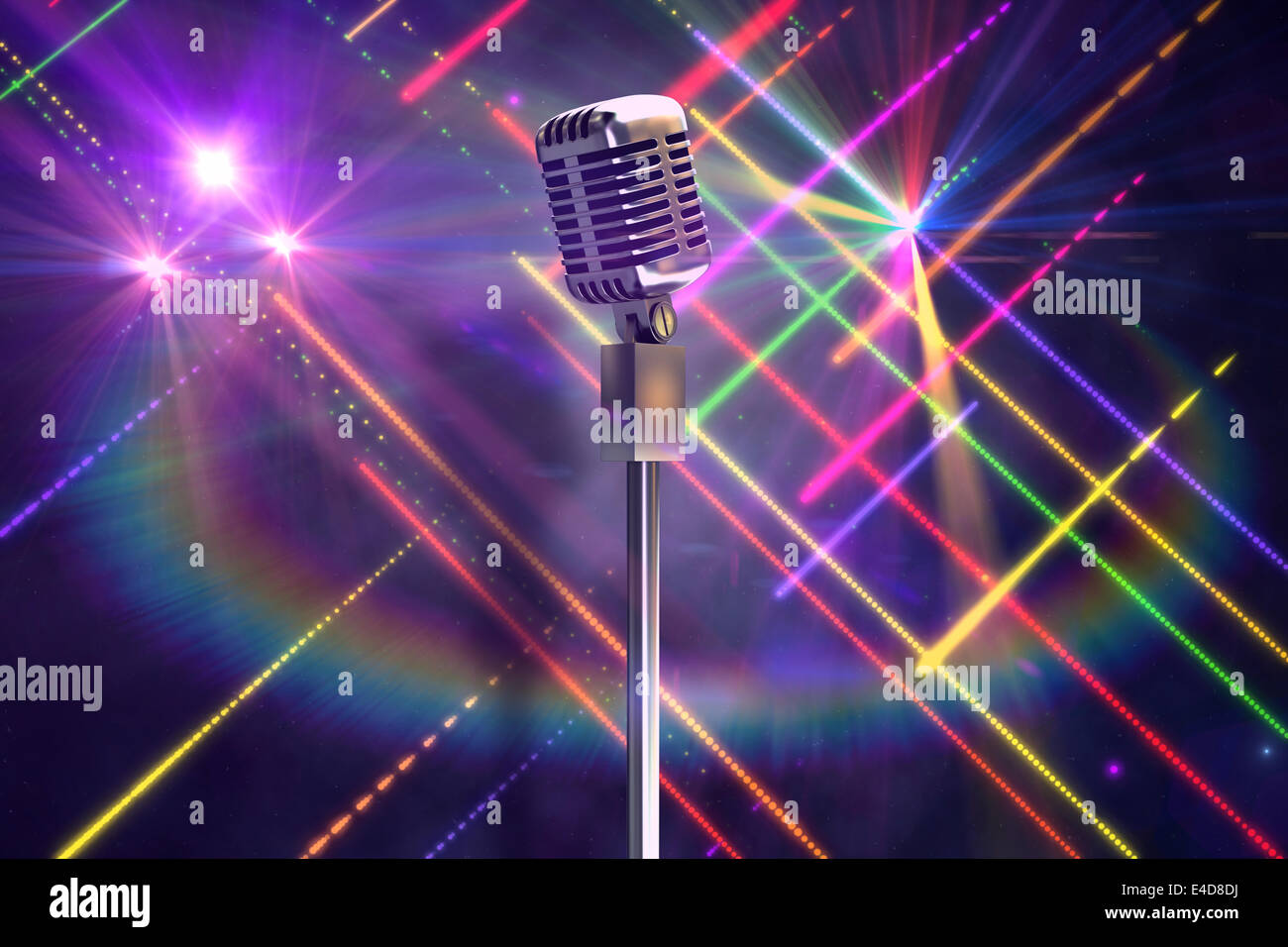 Microphone stand retro hi-res stock photography and images - Alamy