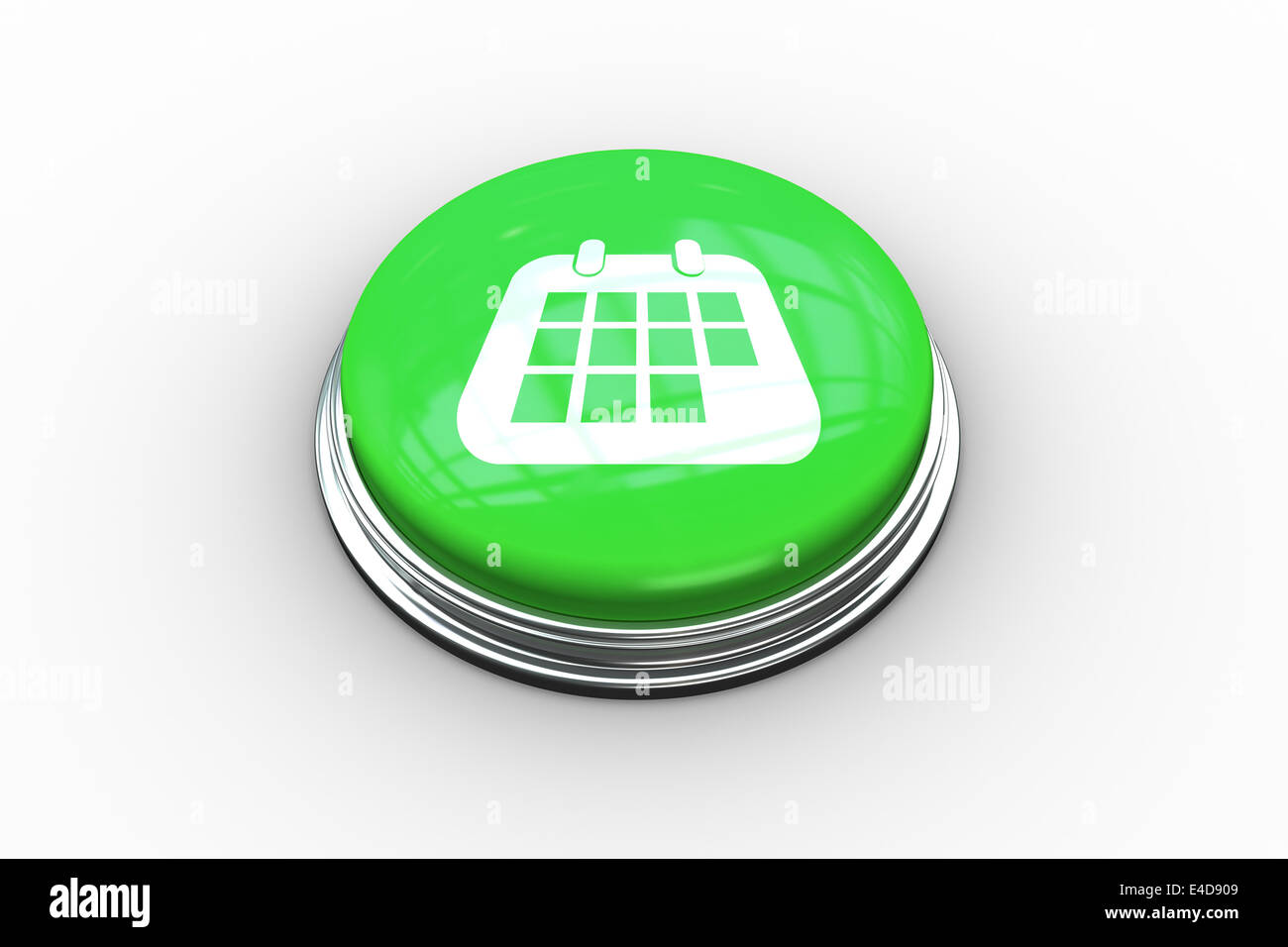 Composite image of calendar graphic on button Stock Photo
