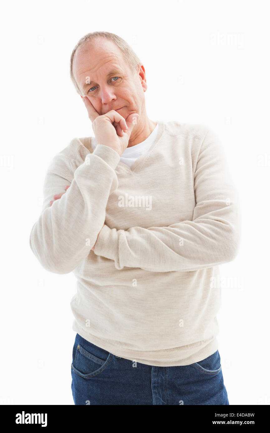 Thoughtful mature man on hi-res stock photography and images - Alamy