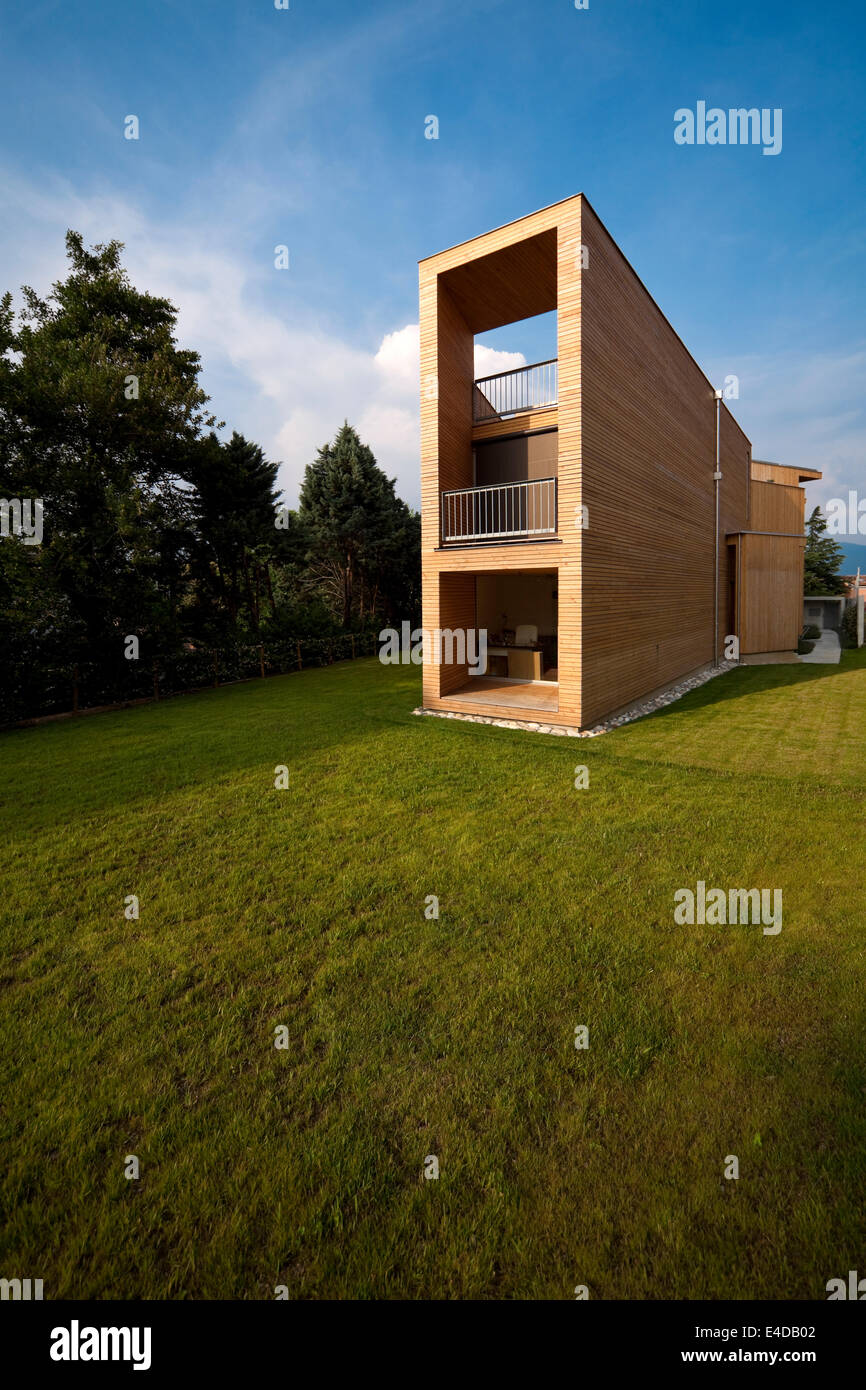 New modern environmentally sustainable building Stock Photo