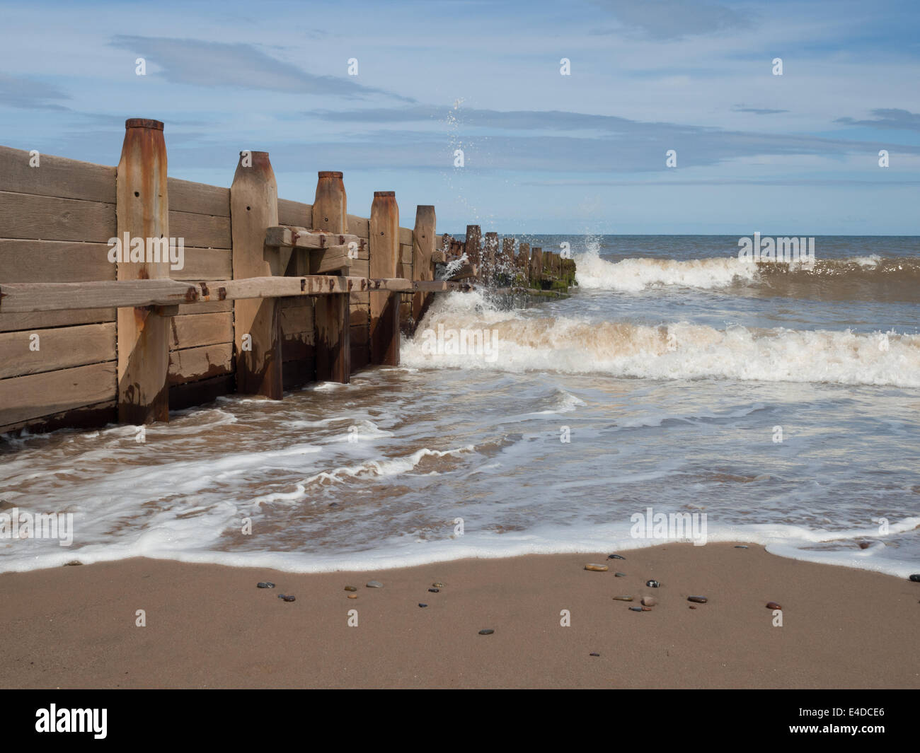 Sea breaker at Hornsea in East Yorkshire Stock Photo 71595278 Alamy